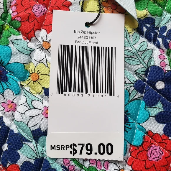 NWT Vera Bradley Trio Zip Hipster - Picture 2 of 7